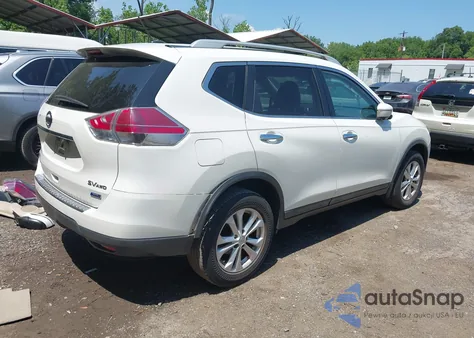 2014 Nissan Rogue Sv z USA, uszkodzony, nr VIN 5N1AT2MKXEC830859